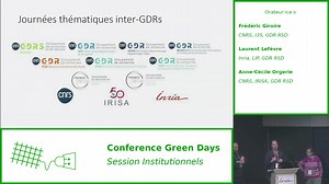 Présentation du GDR RSD (CNRS) - GreenDays 2025 | Canal U