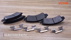 VEVOR Front and Rear Brake Kit Compatible with 2012-2020 Ford F-150 (MPB only), Drilled and Slotted Brake Rotors Ceramic Brake Pads Replacement, 13.8" Front Rotors 13.7" Rear Rotors