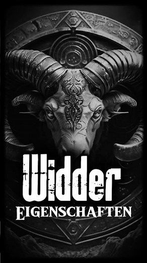 Sternzeichen Widder - Eigenschaften #horoskop #widder #sternzeichen