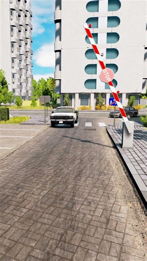Cars vs Stop Barrier - BeamNG.drive