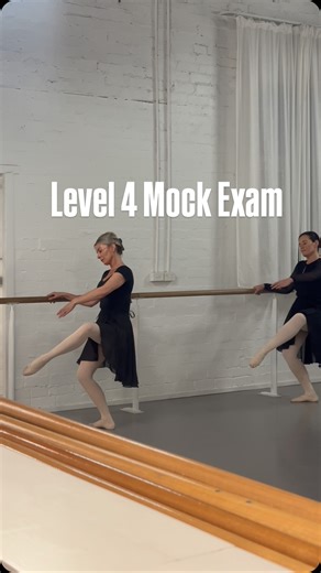 A snippet of our lovely Level 4 dancers in their AICD practice exam! 16 weeks of hard work and dedication from each dancer- we are very proud! We wish them all the best for their exam this weekend 😊👏 | Adult Ballet Centre