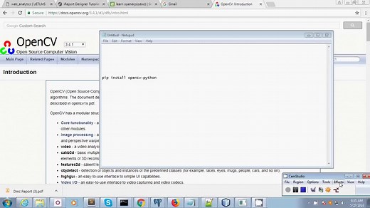 pip install opencv python