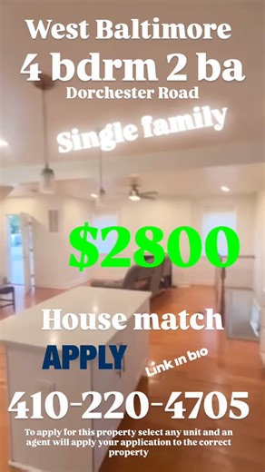 House match on Instagram: "🔥🔥🔥🔥🔥🔥This is priced low 🔥🔥🔥🔥🔥🔥 washer dryer central air finish basement huge parking pad with two parking spaces and more this could definitely be a place you could call home #housematch101 #fyp #privatelandlords #house #baltimore"