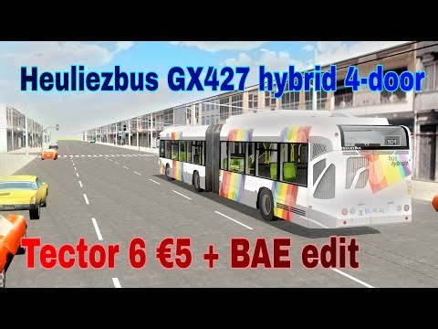 pbsc Heuliezbus GX427 hybrid 4-door(Tector 6 €5 + BAE edit) mod | Map: RMBS ex fase 3.1