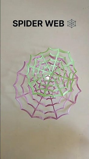 ORIGAMI SPIDER WEB 🕸️| HOW TO MAKE SPIDER WEB FROM PAPER EASY ORIGAMI WORLD||#shorts #spider