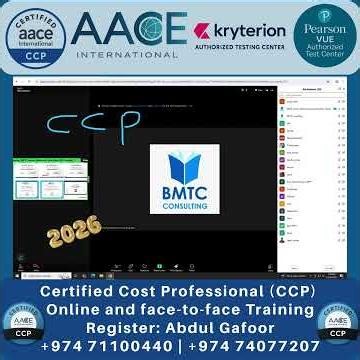 CCP® Certified Cost Professional Training | Saturday Special Program – BMTC Qatar | 2026