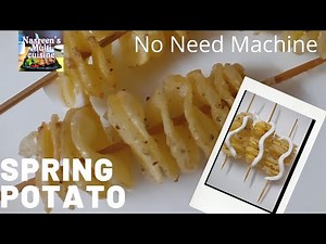 Spring Potato|Tornado potato|How to make spring potato without machine|Simple and Easy Iftar recipe