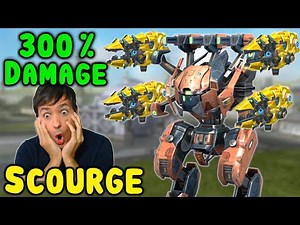 MAX DAMAGE SCOURGE TYPHON - 300% War Robots Gameplay Mk2 WR