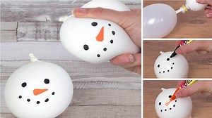 Make your own snowman stress ball with just a few materials. This is a fun craft activity for the kids to do during Christmas. How to ➡️ http://bit.ly/Snowman-Crafts | Baker Ross