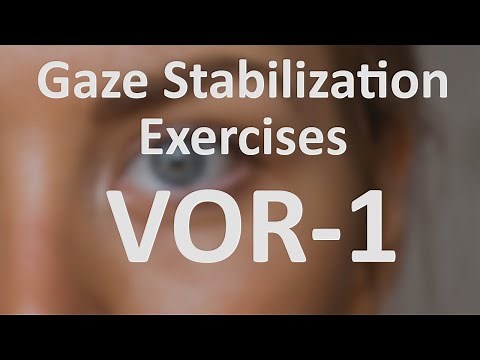 Vestibular Gaze Stabilization Exercise - VOR - 1