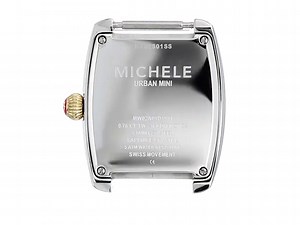 Watch MICHELE Women's 'Urban Mini' Swiss Quartz Stainless Steel and Diamon Dress Watch﹙Model&colon; on Amazon Live