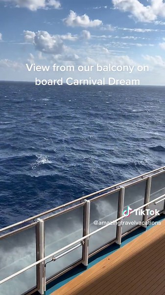 Carnival Dream Deck 6 Balcony View to the Bahamas