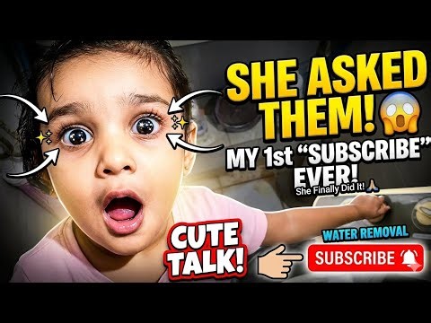 Cutest "Please Subscribe" Ever! 😍 My Little Niece Helping Out!