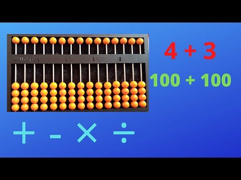 ÁBACO CRANMER, como realizar sumas y restas.