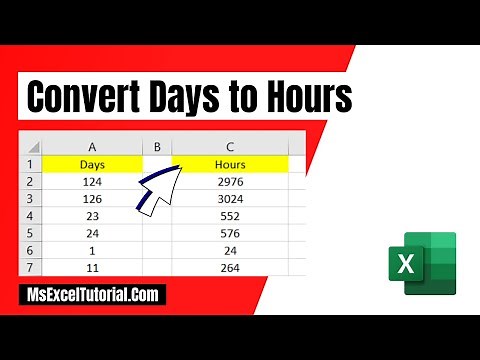 How to Convert Days To Hours in Excel