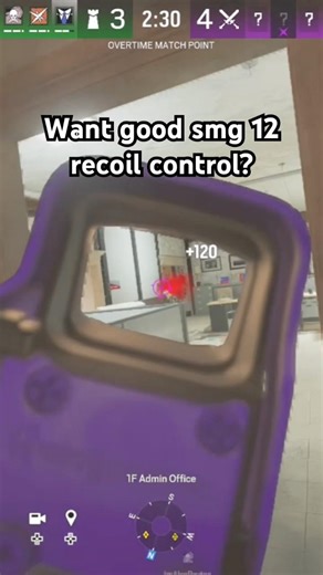 Want good smg 12 recoil control #r6 #siege