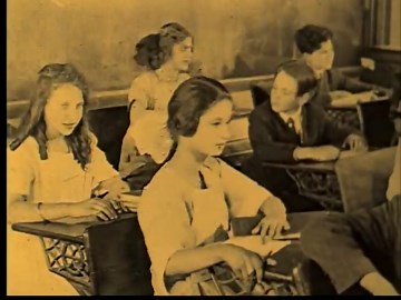 Early 1900s School Children: Vintage Classroom & Recess Footage