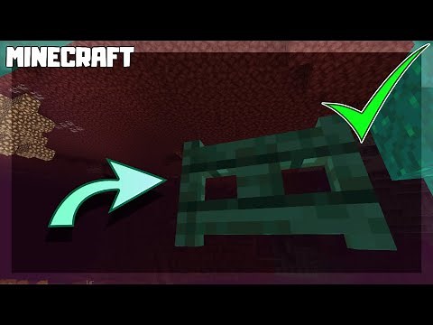 MINECRAFT | How to Make a Warped Fence Gate! 1.16.1