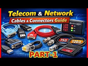 Telecom & Network Cables Explained | Console, Loopback, E1, STM & Ethernet | Complete Guide | Part-1