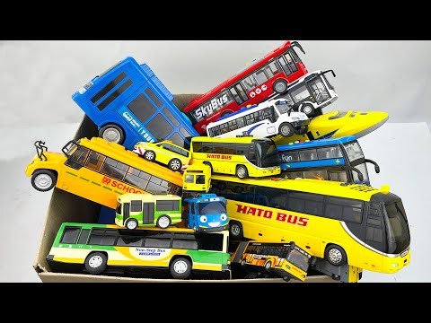 サイレン鳴り響く・一気に駆け下りる！バスミニカーたくさん☆緊急ドライビングテスト | Fast Run! Bus Mini Cars Emergency Slope Test