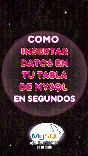 Cómo insertar datos en MySQL. #mysql #sql #programacion #database
