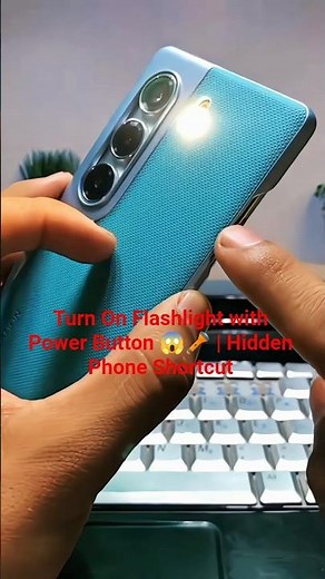 Turn On Flashlight with Power Button 😱🔦 | Hidden Phone Shortcut