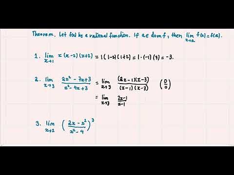 [Math 21] Disc 1.1 Limit of a Function and Limit Theorems