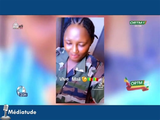 🔴[VIDÉO-REPLAY] Au Mali, la Tiktokeuse Mariam Cissé a été tuée le 8 novembre par des terror! stes présumés 🥲 La jeune femme suivie par plus de 100 000 personnes sur sa page TikTok, n'hésitait pas à afficher son soutien aux autorités maliennes dans ses vidéos. Suivez cet extrait de ORTM 1 #Médiatude | Médiatude