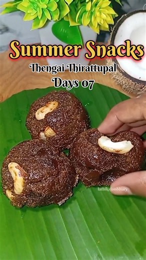 Thengai Thirattupal Recipe/Enga ooru special/Summer Snacks Series days 07 #shorts #shortsfeed