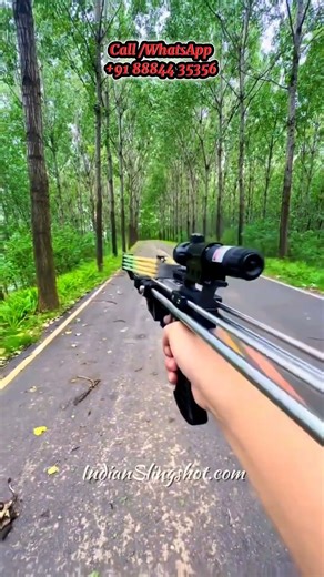 POV Slingshot Rifle View | Smooth Alignment & Outdoor Setup 🌲