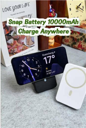 Discover the Ultimate Magnetic Power Bank with Built-in Stand