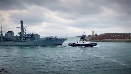 HMS Iron Duke inbound to Portsmouth #fypシ #ship #sealife #navy | Naval Ships