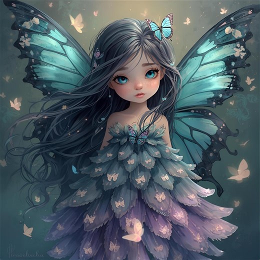 Butterfly Fairy Art Print: Whimsical Nursery Decor (digital Download) - Etsy