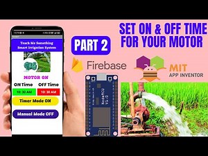 Firebase MIT APP | NodeMCU Timer Motor ON OFF | ESP32 | ESP8266 | Timer based | Teach Me Something