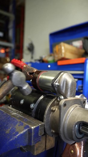 Can I Hit My Starter With A Hammer? It’s true—for older starters, a little tap with a hammer won't hurt! But if you’ve got a newer vehicle, avoid hitting the starter body. ⚡️🚗 These modern starters have permanent magnets, and hitting them can cause major damage.🚨 Filmed by @onewaymediainc_ 🎥