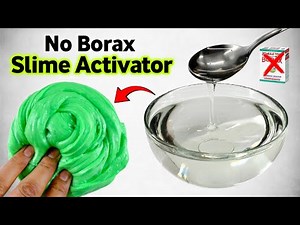 No Borax Slime Activator with Proof💦 How to make No Borax Slime Activator at home | 💯Success [ASMR]