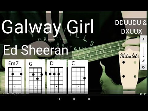 Galway Girl - Ed Sheeran ukulele tutorial / play-a-long