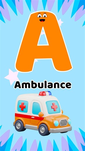 ABC Phonics Song for Kids – Vehicles Edition #abc #nurseryrhymes#youtubeshorts#shorts