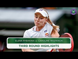 Rybakina rolls over grand-slam Champ | Elena Rybakina vs Caroline Wozniacki | Highlights | Wimbledon