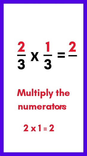 ✖️ How to multiply fractions #fractions