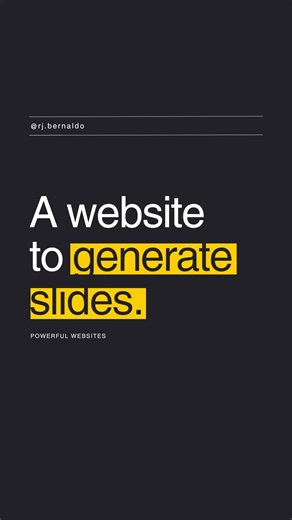A website to generate slides! Here’s the spreadsheet: rjbernaldo.com/free-spreadsheet