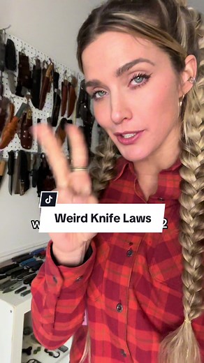 Weird Knife laws part two! #melissabackwoods #knifelife #BladeShow | what is a ballistic knife