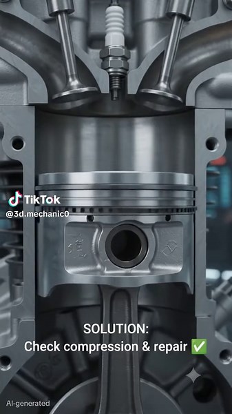🔥 Low Compression = Car cranks but won't start? 4s Problem → 4s Solution (real cranking sounds) #LowCompression #WornRings #CarWontStart #EngineProblems #tiktokgrowthchallenge