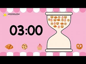 Sweet Treats Bakery Timer – 3 Minute Countdown Timer For Kids With Bell Warning | Classroom Timer