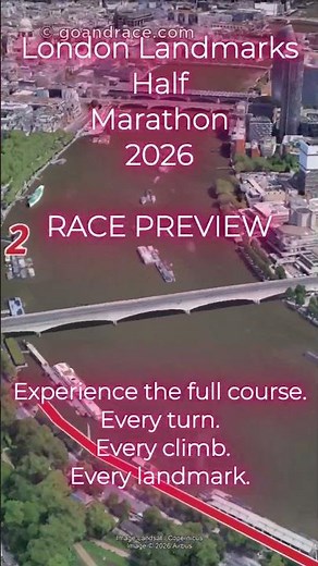 London Landmarks Half Marathon 2026: Official 3D Course Preview