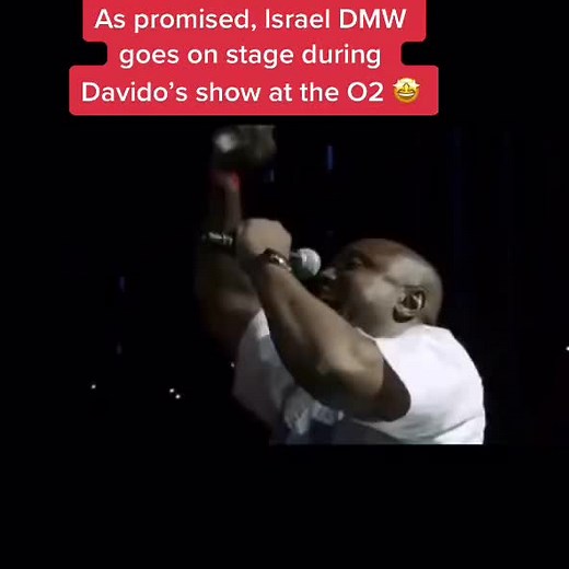 Israel DMW Hypes Davido During O2 Show
