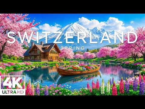 Radiant Spring in Switzerland 🌸 Exploring Alpine Lakes, Flowered Slopes & High Peaks