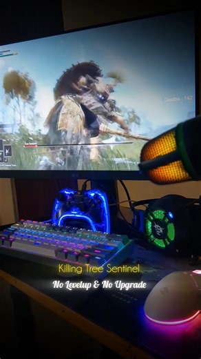 Killing Tree Sentinel with No Levelup & Upgrade #eldenring #eldenringgameplay