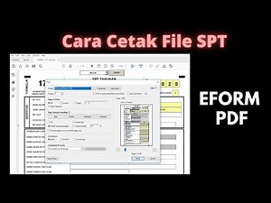 Cara Mencetak File SPT Eform PDF | tipspajak.com