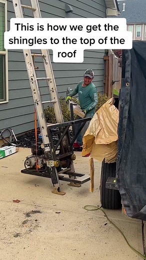 Ladder Hoist for Roofing | DIY Shingle Lift Tool